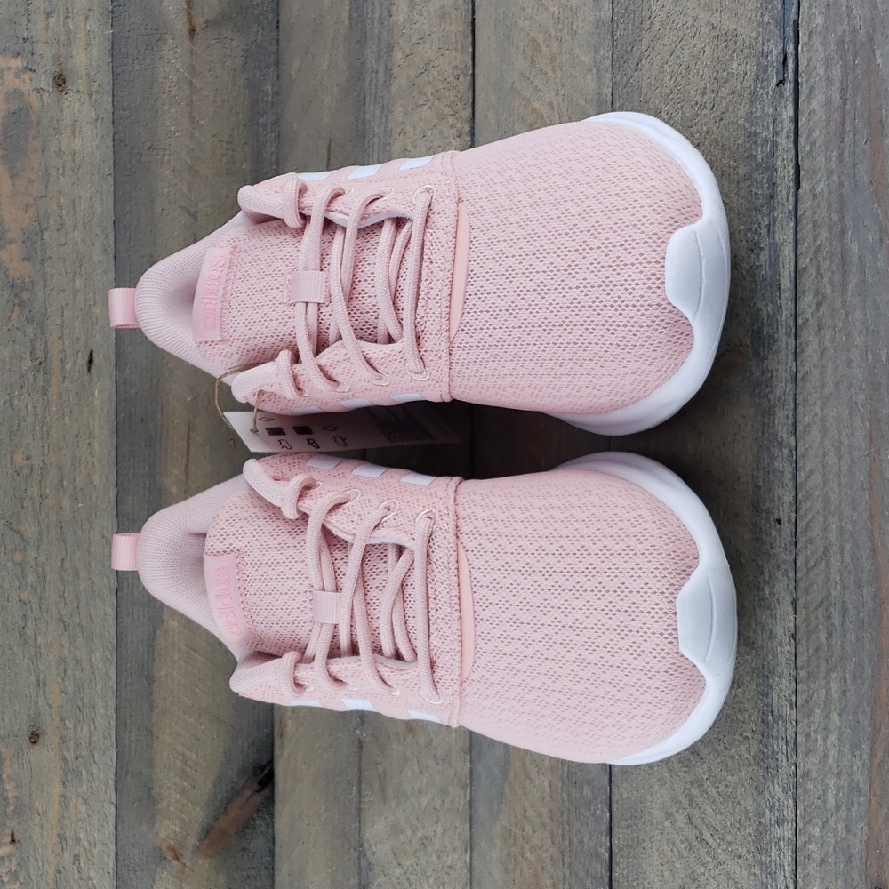 adidas QT Racer 2.0 Women's Everyday Cushioned Shoes Sneakers Vapour Pink/White - Picture 5 of 9